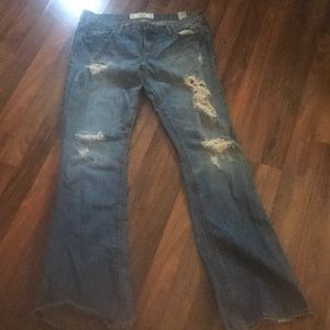 Distressed Hollister jeans